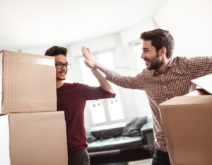 Do people usually hire movers when they are moving?