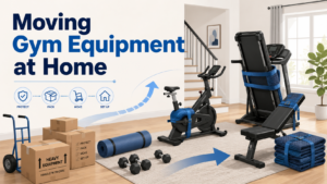 Moving Gym Equipment at Home Treadmills, Weights and Machines