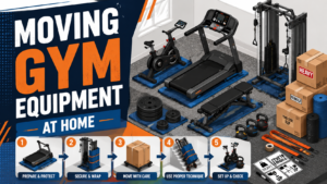 Moving exercise equipment
